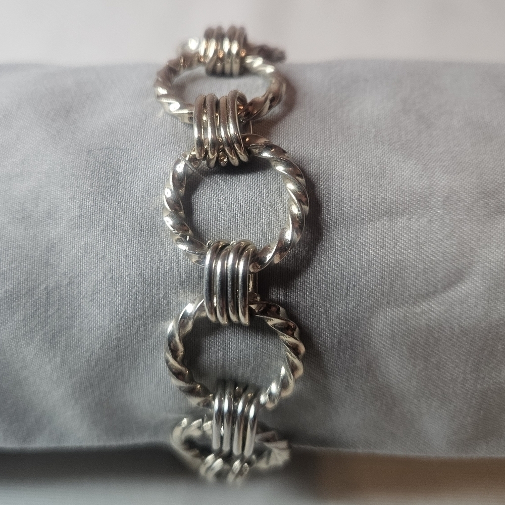 Vintage Banana Republic Chunky Chain Link Statement Bracelet 6.75"